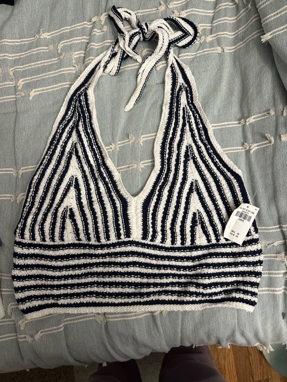 Hollister Crochet Cropped Halter Top